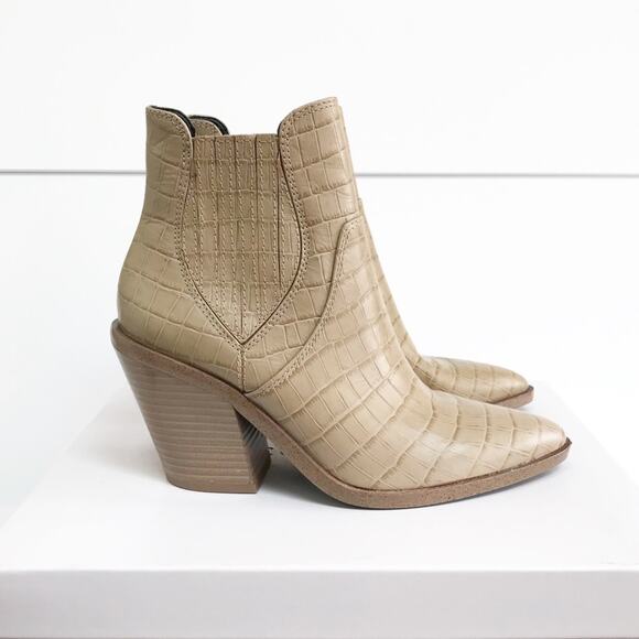 Rebecca Minkoff Sabana Croc Leather Boots - Picture 7 of 7